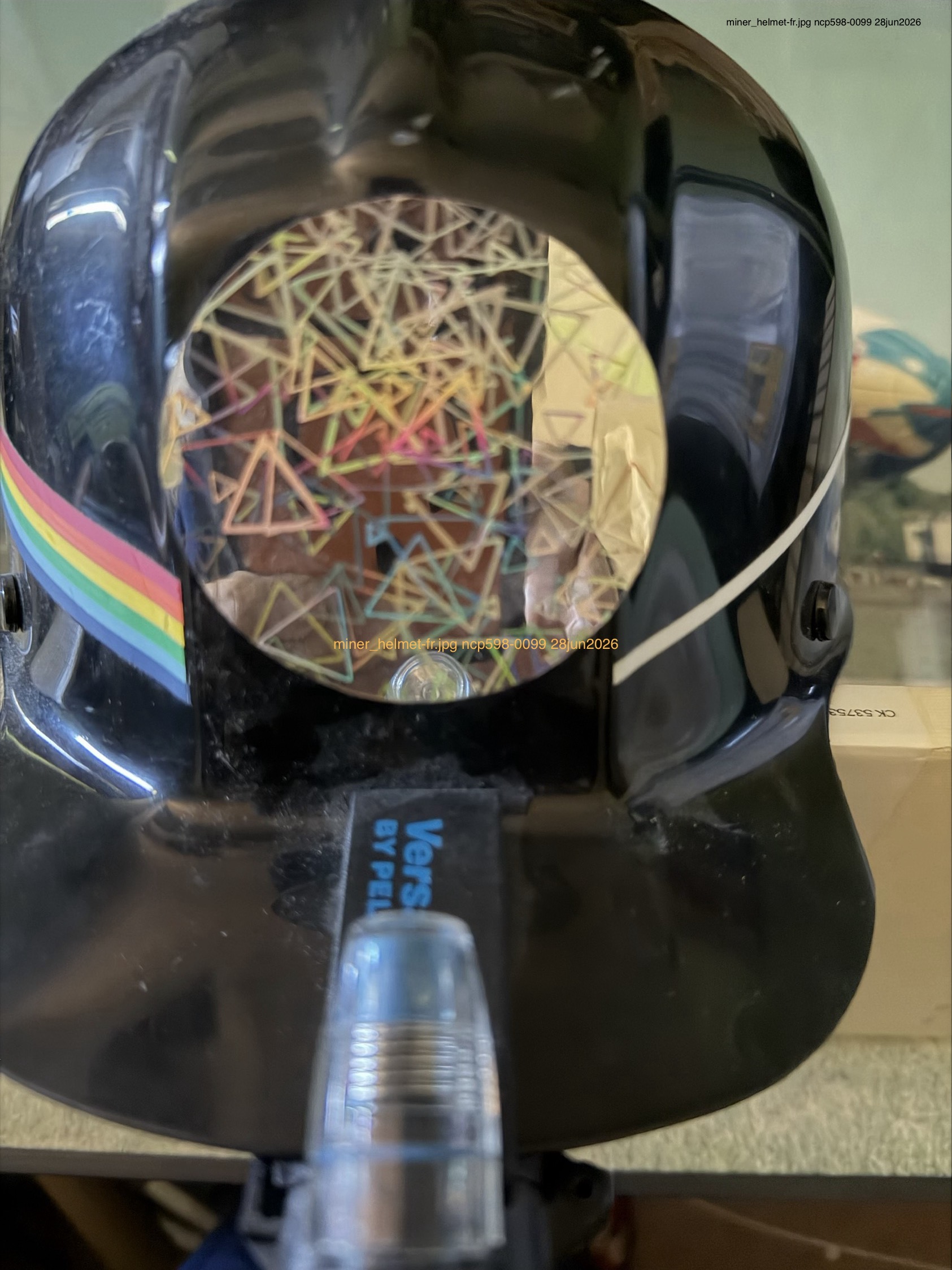 Miner for Truth and Delusion Hardhat - Front View