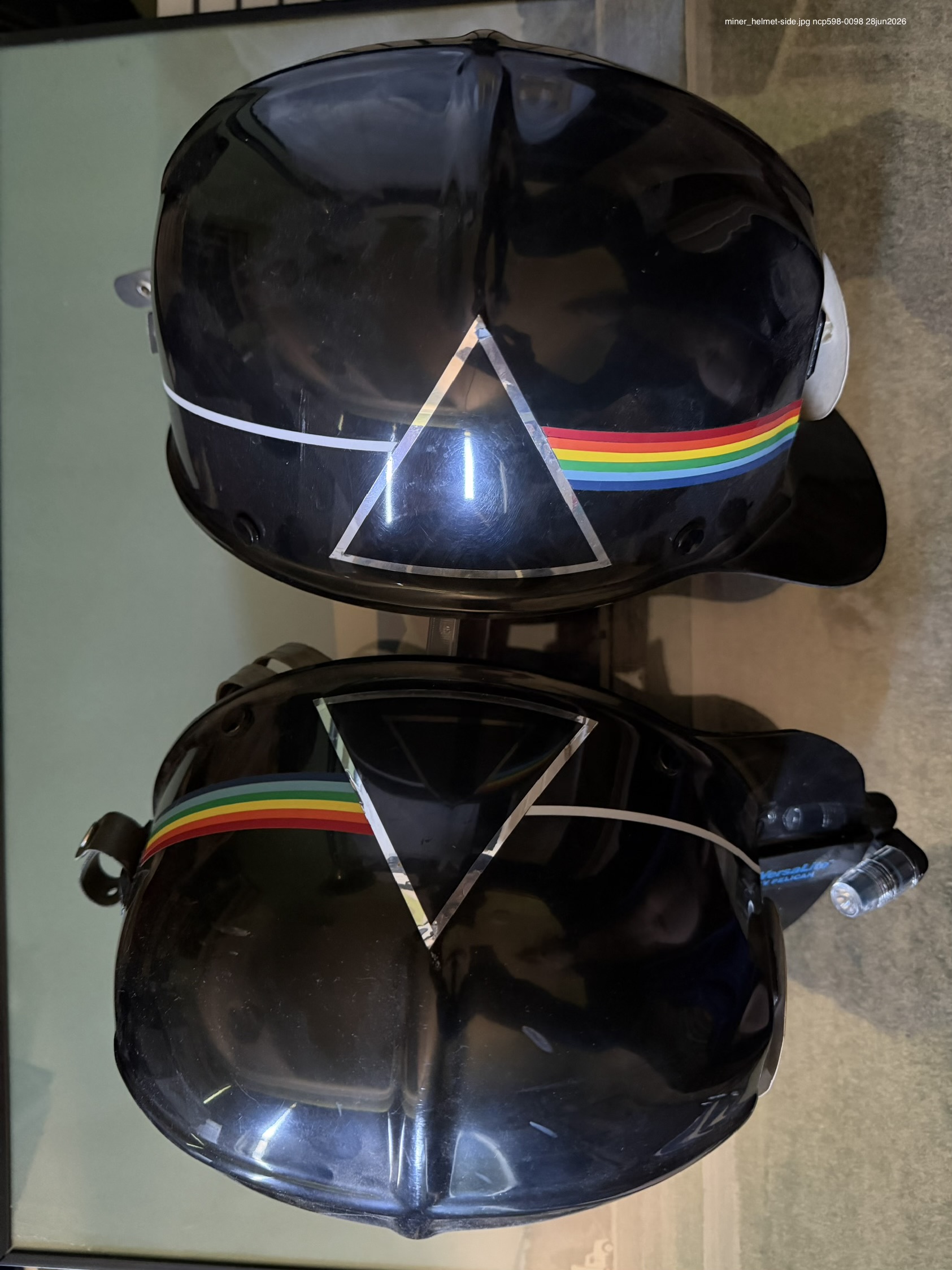 Miner for Truth and Delusion Hardhat - Side View