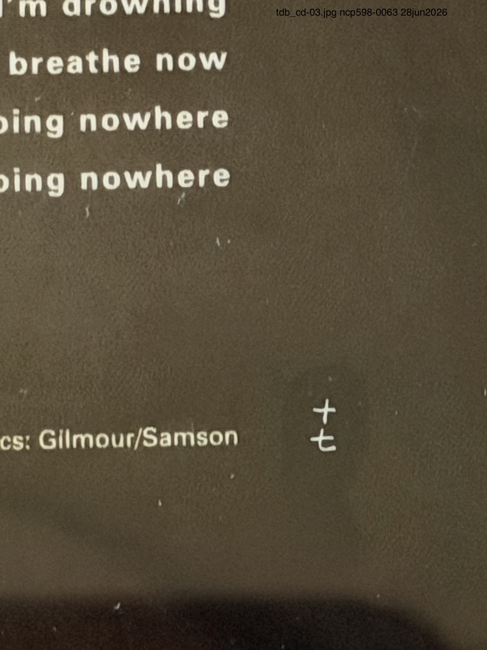 CD Booklet Page 19 Variant